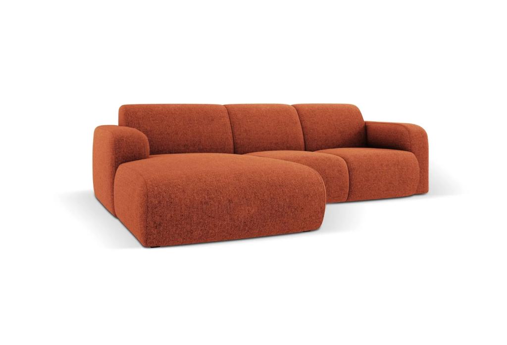 Windsor & Co Lola Hoekbank Chenille Terra | Van €1499 nu, 250 tot 300 cm, Nieuw, Windsor & Co, Ophalen of Verzenden