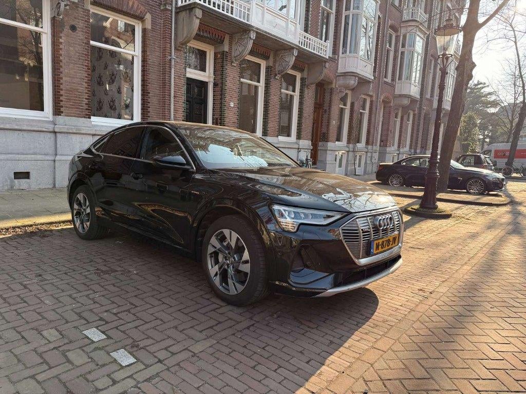 Audi e-tron Sportback 50 quattro S edition, Auto's, Audi, Automaat, 1800 kg, Zwart, Leder en Stof