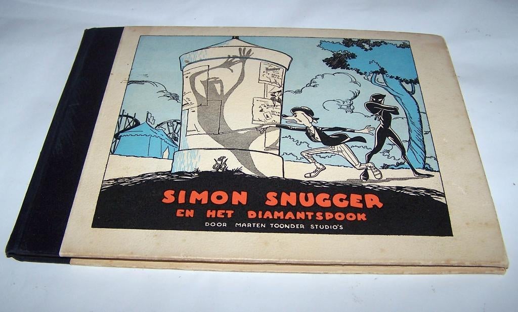 Vintage (1951) Simon Snugger en het Diamantspook-M. Toonder, Boeken, Ophalen of Verzenden, Zo goed als nieuw, Marten Toonder, Plaatjesalbum