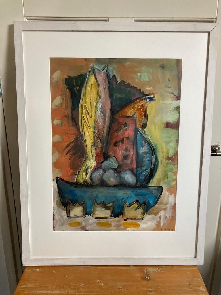 Schilderij "De Reis" van Bob Lejeune., Antiek en Kunst, Ophalen of Verzenden