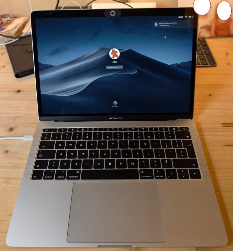 MacBook Pro 13" (2017) – i5 / 8GB / 128GB SSD, 2 tot 3 Ghz, Qwerty, 8 GB, 13 inch