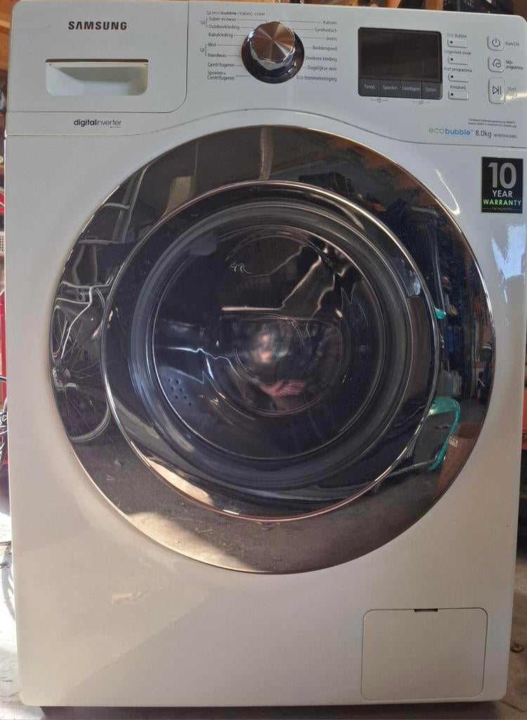 Samsung Wasmachine 8 kg Eco Bubble - WF805P4SAWQ, Witgoed en Apparatuur, Wasmachines, Ophalen, 1200 tot 1600 toeren, Gebruikt