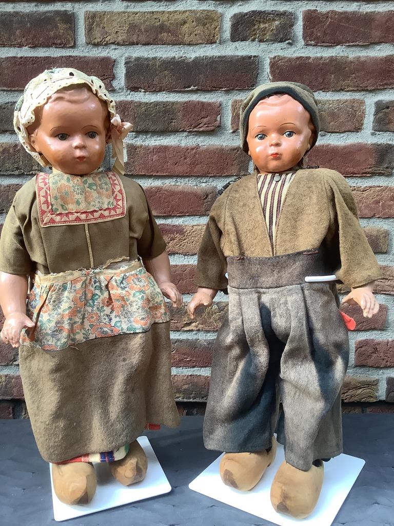 Antieke poppen  45/46 cm. Steengoed prijs v Samen, Ophalen of Verzenden, Zo goed als nieuw, Pop