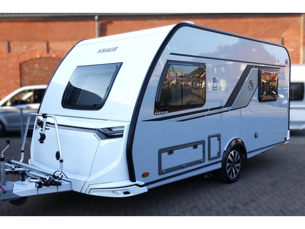 Knaus Sudwind 60 Years 420 QD Mover VT Fietsrek TV Vol, Caravans en Kamperen, Bedrijf, Treinzit, 4 tot 5 meter, Knaus