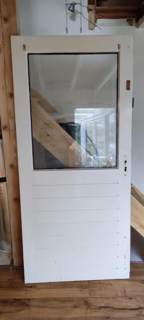Buitendeur, geschikt als (bij)keuken/schuur/enzovoort deur, Ophalen, Gebruikt, 80 tot 100 cm, Buitendeur