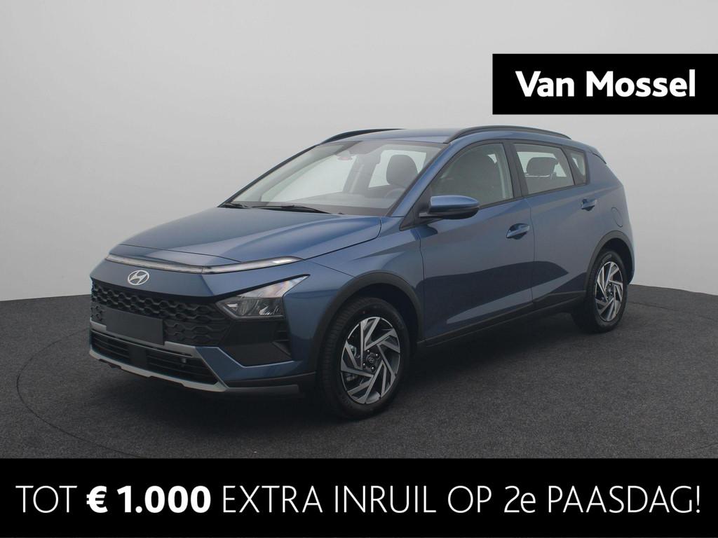 Hyundai Bayon 1.0 T-GDI Comfort | Beschikbaar per 04-2026 |, Auto's, Hyundai, 12 maanden, Blauw, Bedrijf, Hybride Elektrisch/Benzine