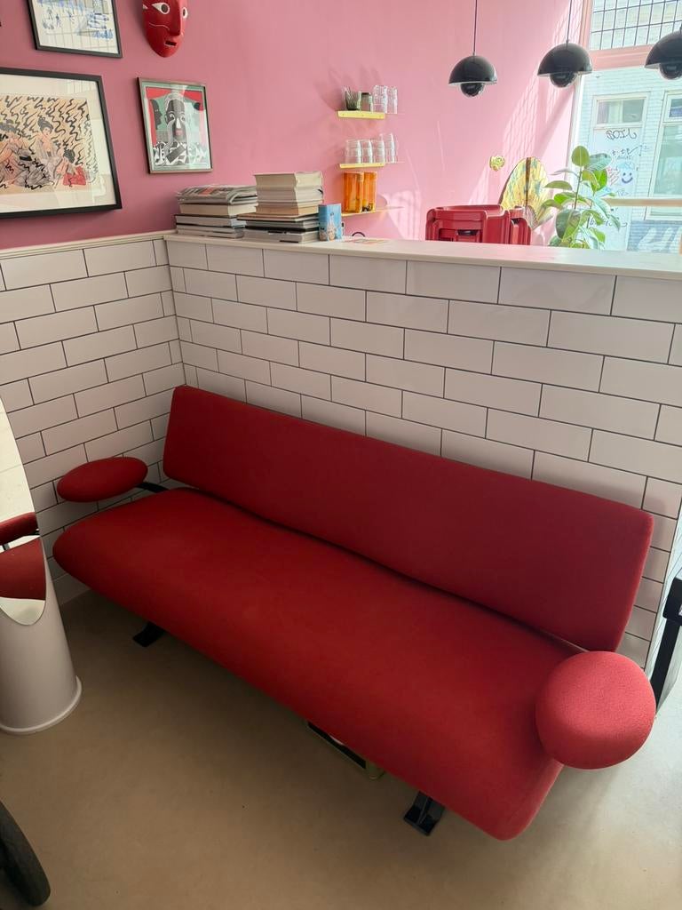 Vintage design Artifort Orbit bank, Ophalen, Gebruikt, 150 tot 200 cm, Driepersoons