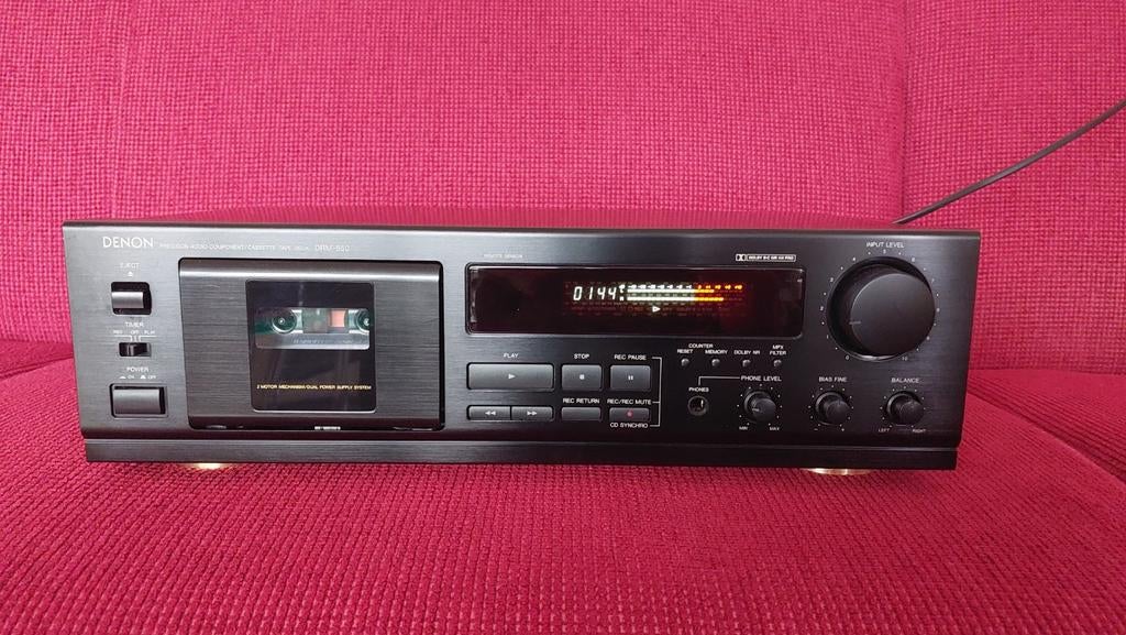 Denon DRM 550 cassettedeck in bijna nieuwstaat, Audio, Tv en Foto, Cassettedecks, Ophalen, Enkel, Denon, Tiptoetsen
