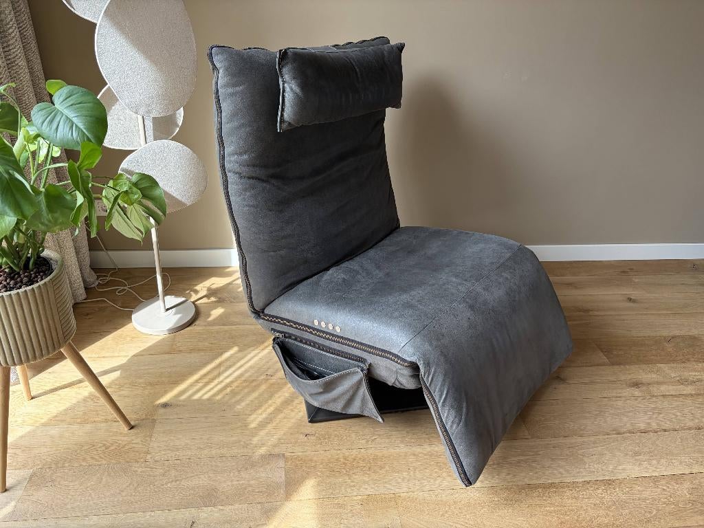 Chill Line Indi relaxfauteuil, elektrische duomotor, Huis en Inrichting, Fauteuils, Ophalen, Zo goed als nieuw, 50 tot 75 cm, Leer