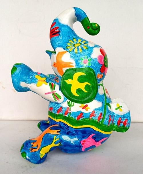 Elephant Parade olifant beeld hoog 20 cm Gert Daans, Ophalen of Verzenden, Gebruikt, Dier