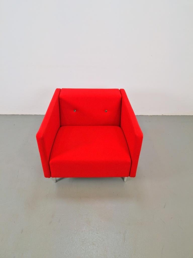 Moooi Bottoni Fauteuil rood Marcel Wanders Dutch Design, Ophalen, N, 75 tot 100 cm, N