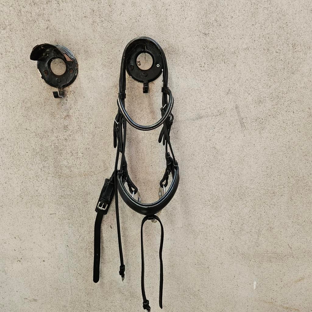 Zwart Première hoofdstel maat Cob, Ophalen, Dressuur