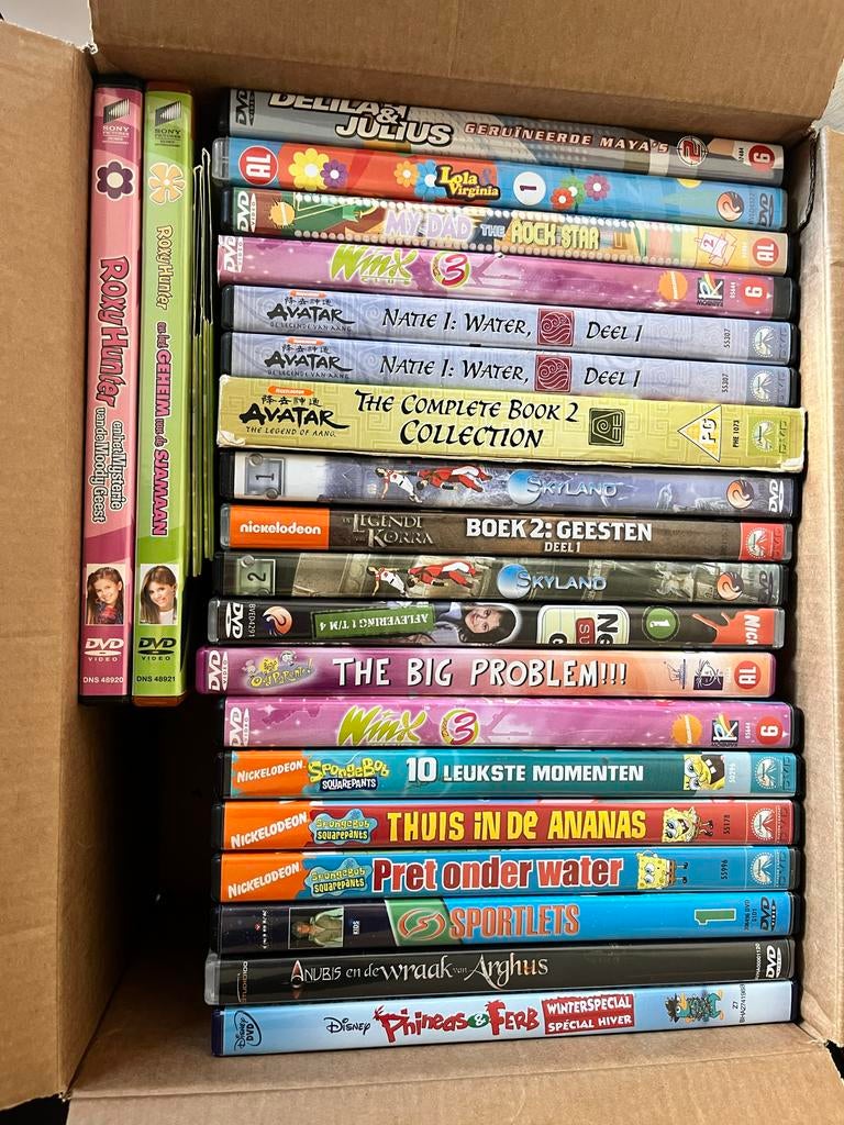 Nickelodeon dvd’s: Winx, Avatar, SpongeBob, Anubis, Avontuur, Gebruikt, Alle leeftijden, Boxset