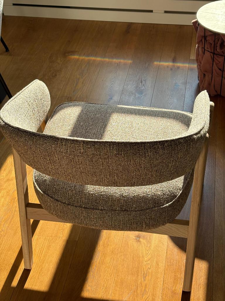 Lounge Chair Bright Brown, Huis en Inrichting, Stoelen, Ophalen, Bruin, Nieuw, Stof