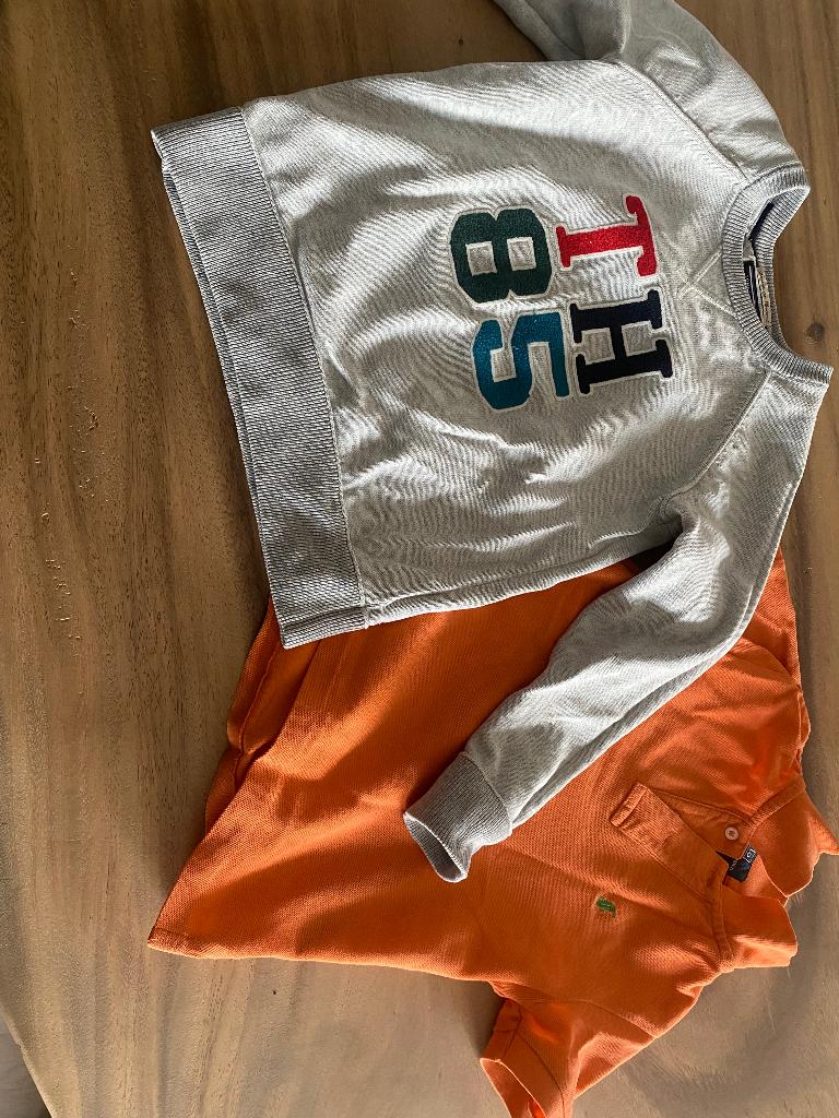 Kleding set shirt en trui 3 jaar en 110 (trui valt klein), Trui of Vest, Ophalen of Verzenden, Jongen, Tommy Hilfiger