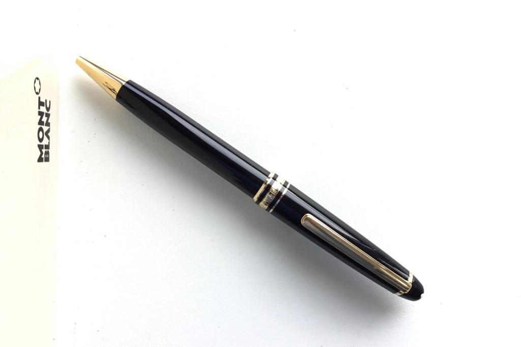 Montblanc Meisterstück 164 Classique Balpen Gold Plated, Verzamelen, Pennenverzamelingen, Ophalen of Verzenden, Zo goed als nieuw