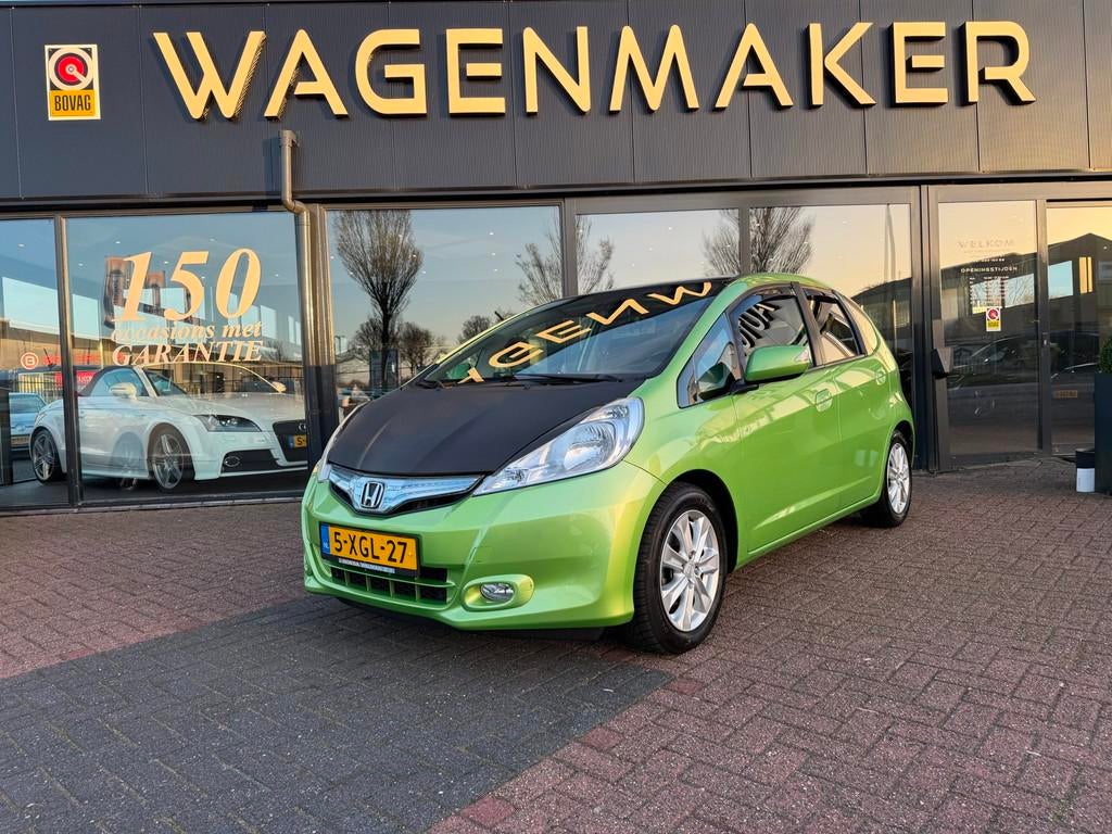 Honda Jazz 1.4 Hybrid Elegance AUT|Clima|Cruise|PANO|DealerO, Euro 5, Stof, Gebruikt, 4 cilinders