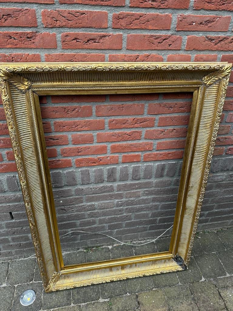 Gratis lijst goud, Ophalen, Metaal of Aluminium, Zo goed als nieuw, 75 tot 100 cm