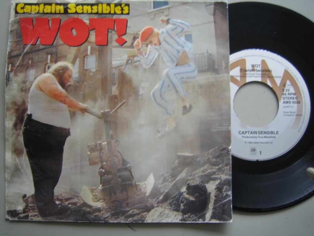 Captain Sensible-Wot, Gebruikt, 7 inch, Single, Ophalen of Verzenden