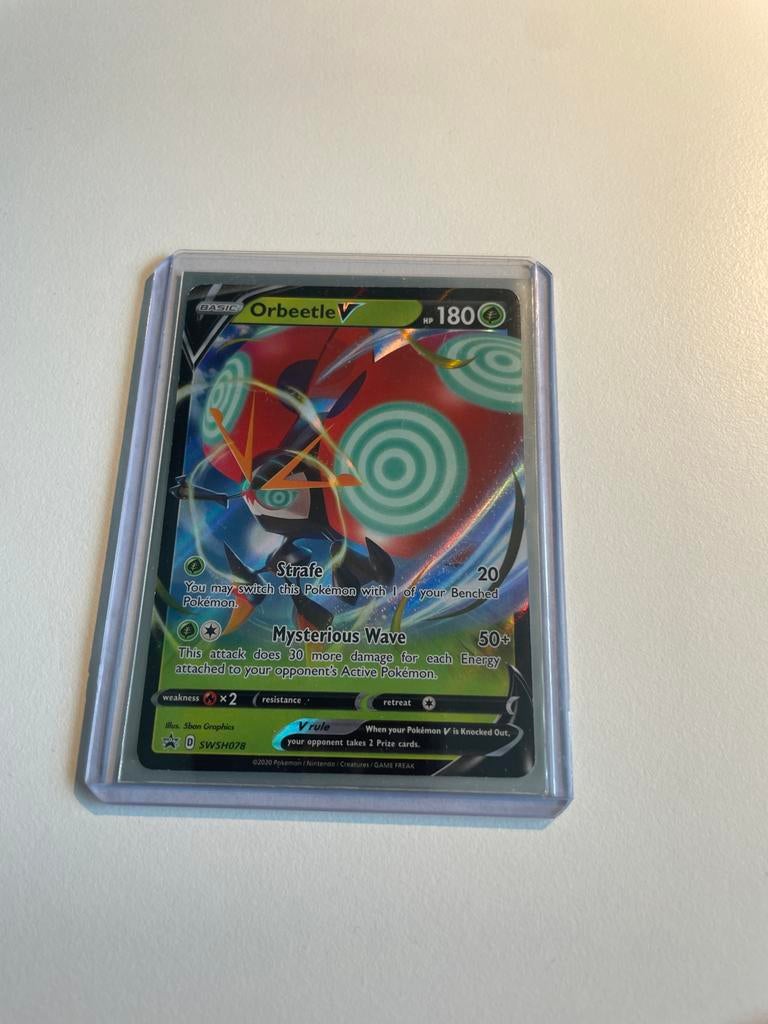 Pokémon kaart Orbeetle V SWSH078, Hobby en Vrije tijd, Verzamelkaartspellen | Pokémon, Verzenden, Zo goed als nieuw, Losse kaart