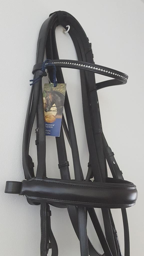 Nieuw passier stang en trens hoofdstel maat full zwart, Dieren en Toebehoren, Ophalen of Verzenden, Nieuw, Dressuur