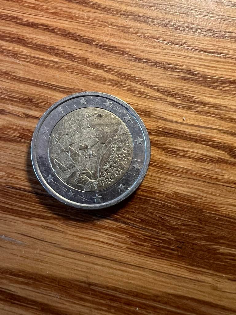 Zeldzame 2 Euro munt 2022 Erasmus Nederland, Postzegels en Munten, Munten | Europa | Euromunten, Losse munt, 2 euro, Overige landen