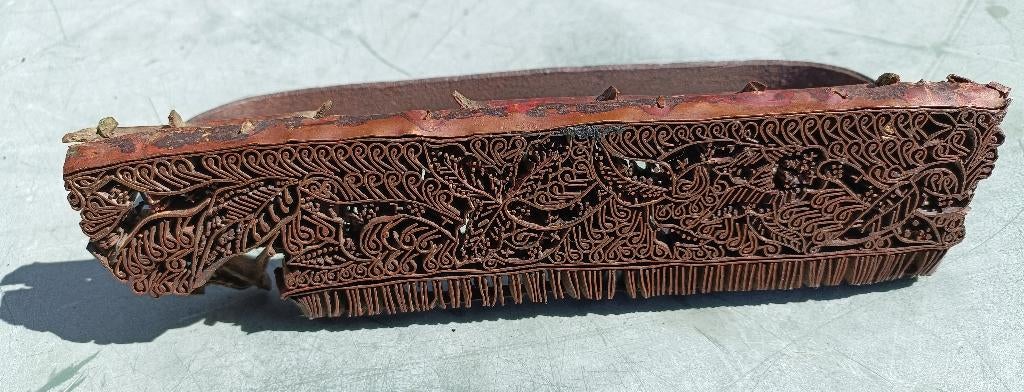 Batikstempel Indonesië metalen batik handstempel 22 x 5 cm, Ophalen of Verzenden