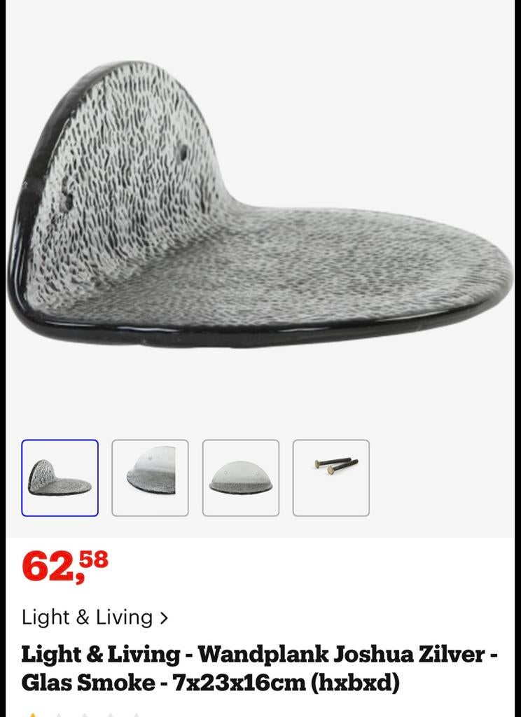 2x wantpank smoke glas | nachtkastjes, Ophalen of Verzenden, Zo goed als nieuw