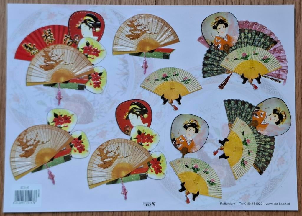 3D-Knipvel (TBZ Rotterdam) - Japanse Waaiers - nr. 572147, Ophalen of Verzenden, Nieuw, Overige thema's, Knipvel