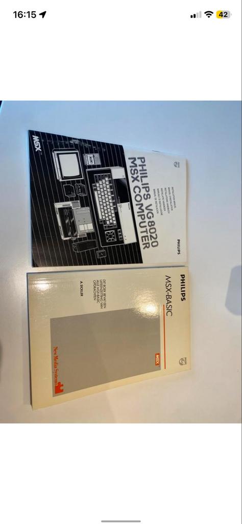 Philips VG 8020 MSX Computer met handleidingen, Computers en Software, Vintage Computers, Ophalen of Verzenden