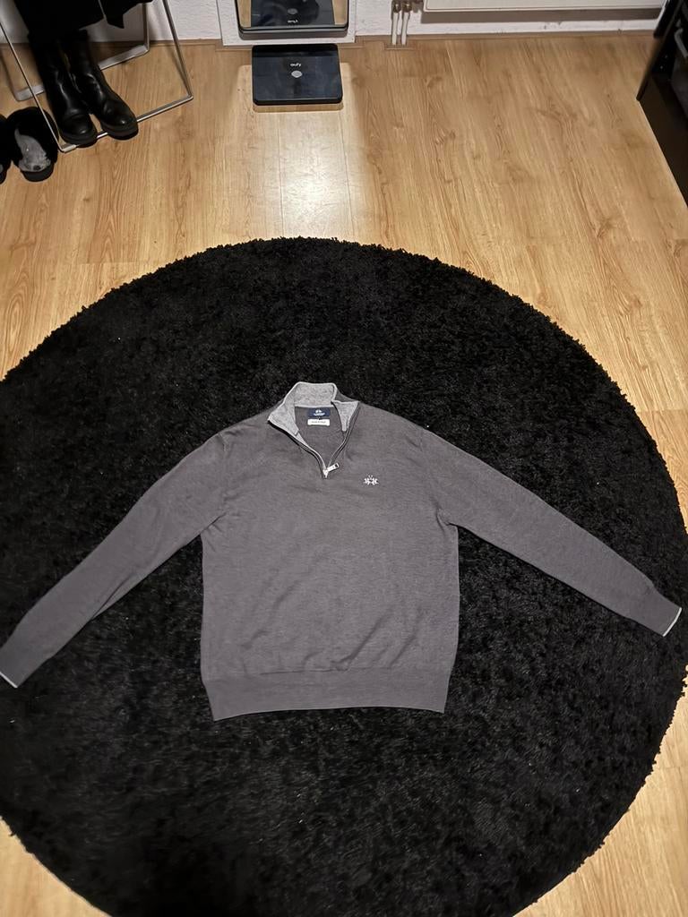 Gave originele La Martina col sweater met rits maat L., Ophalen of Verzenden
