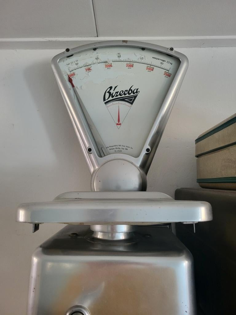 Vintage aluminium weegschaal Bizerba jaren 60, Ophalen