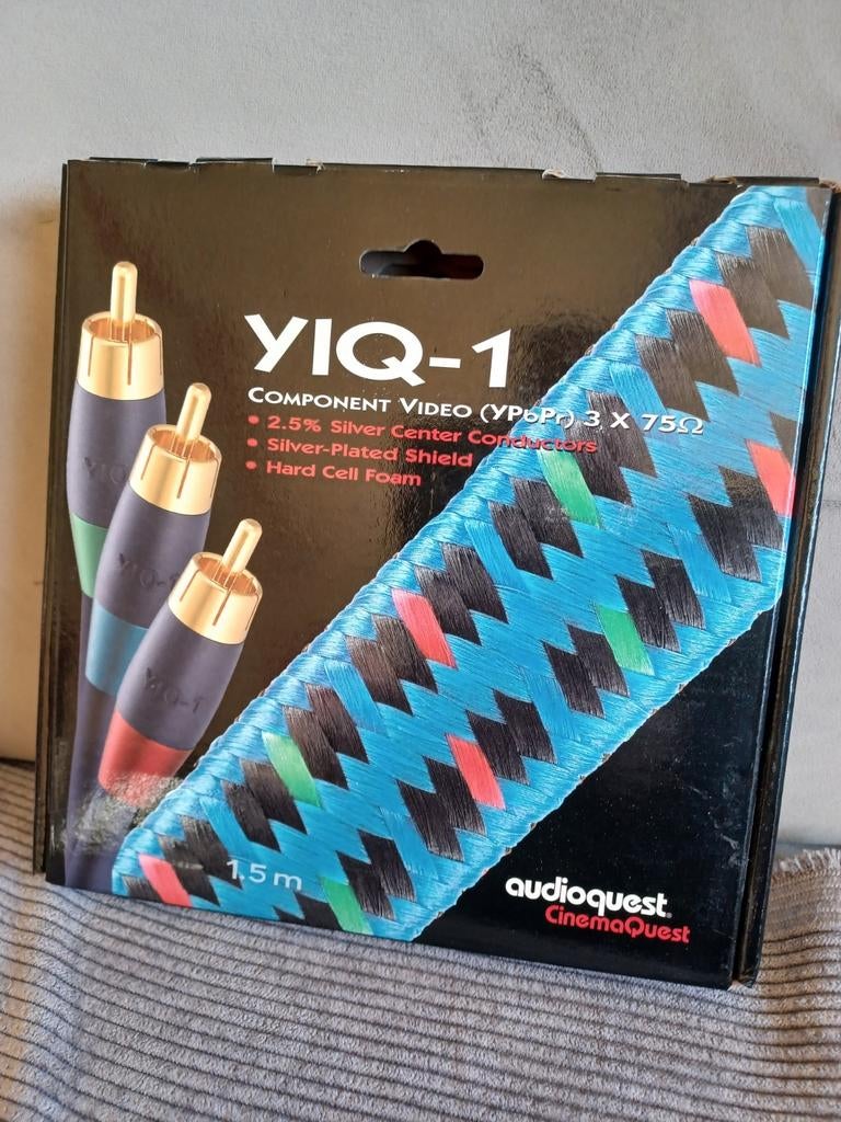 AudioQuest YIQ-1 Component Video Kabel 1.5m, Ophalen of Verzenden
