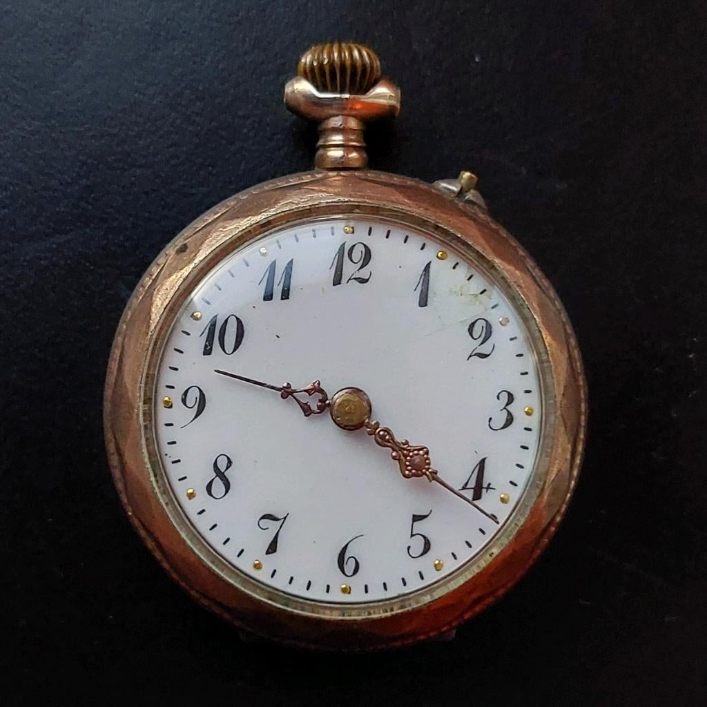 Antiek dames zakhorloge/hanger – Remontoir Cylindre, Sieraden, Tassen en Uiterlijk, Horloges | Antiek, Zakhorloge, Overige merken