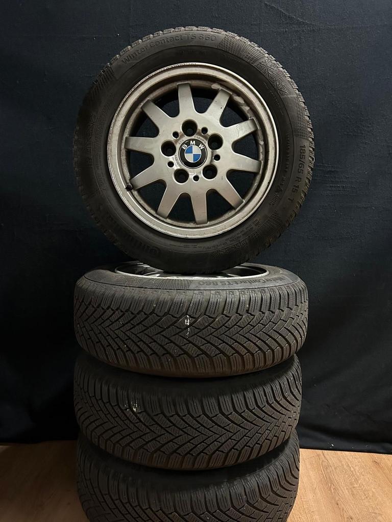 BMW 3serie Kroonkurk Velgenset + Continental Winterbanden, Auto-onderdelen, Banden en Velgen, Ophalen, Gebruikt, -, -