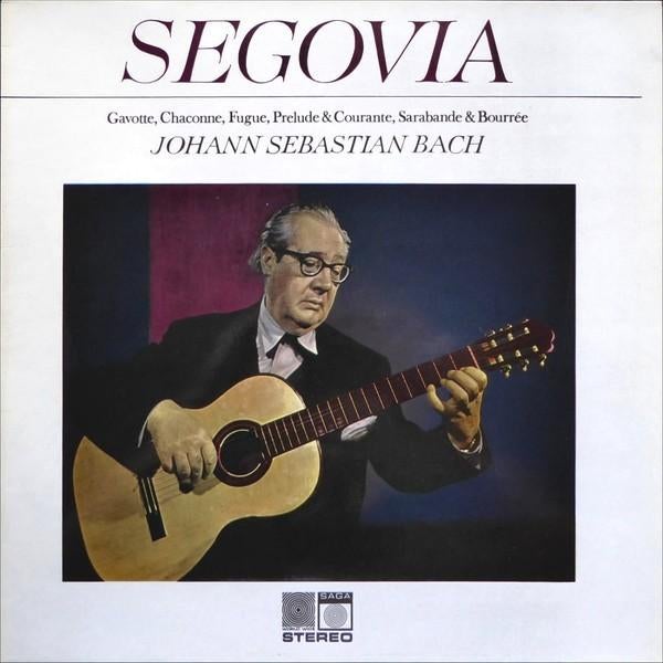 LP - SEGOVIA speelt Bach - klassieke gitaar, Cd's en Dvd's, Vinyl | Klassiek, Overige typen, Ophalen of Verzenden, Zo goed als nieuw