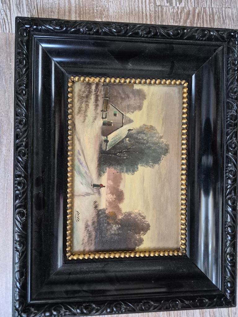 Schilderij van Velde - Landschap met boerderij, Ophalen of Verzenden