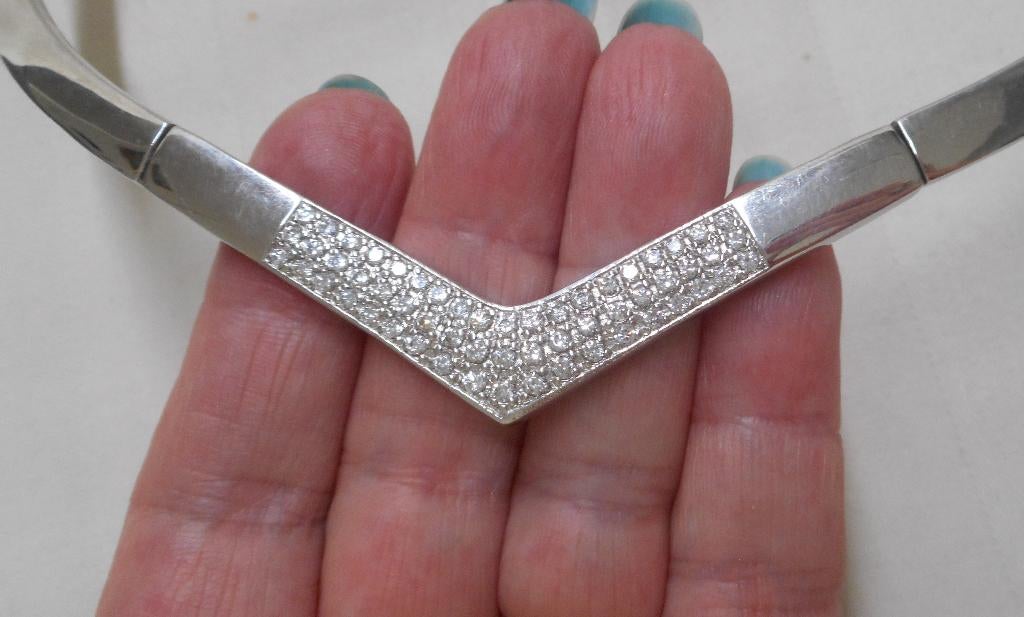 Prachtig zilveren collier met steentjes nr.143, Sieraden, Tassen en Uiterlijk, Kettingen, Verzenden, Zo goed als nieuw, Zilver