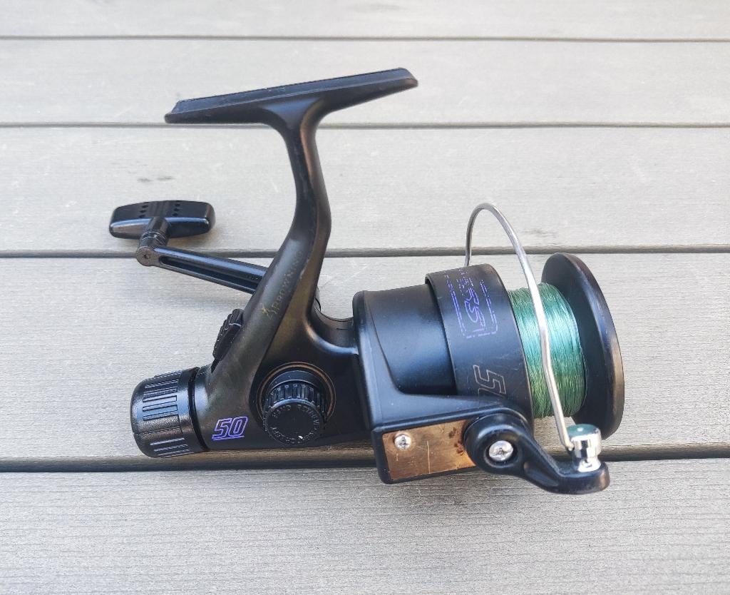 Vismolen browning 50 (5000) met beugel, Ophalen of Verzenden, Gebruikt, Molen