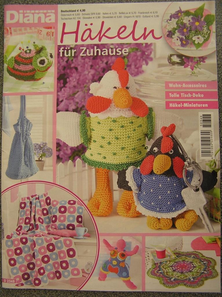 4x haken - Sarah - Diana - Evy Hip en 1x Huis en Tuin, Ophalen of Verzenden, Nieuw, Haken, Patroon of Boek