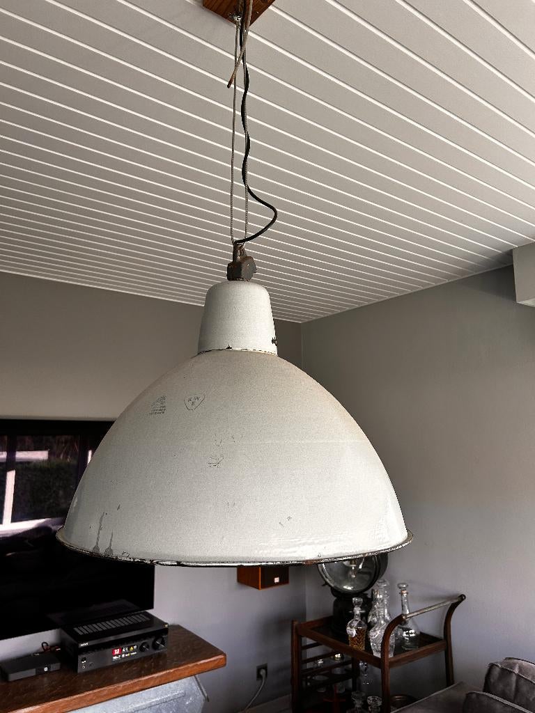 industriele hanglamp, Ophalen, 50 tot 75 cm, Zo goed als nieuw, Metaal