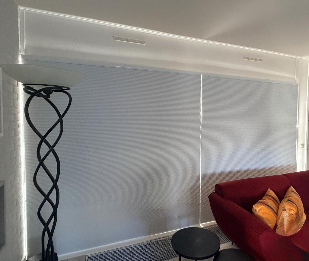 Solano plissé gordijnen TopDown Breedtes: 200 cm en 190 cm, 200 cm of meer, Wit, 150 tot 200 cm, Nieuw