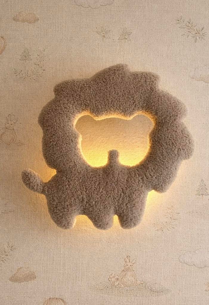 Leeuw wandlamp dreamlight 40x40 cm, Ophalen of Verzenden, Nieuw, Lamp