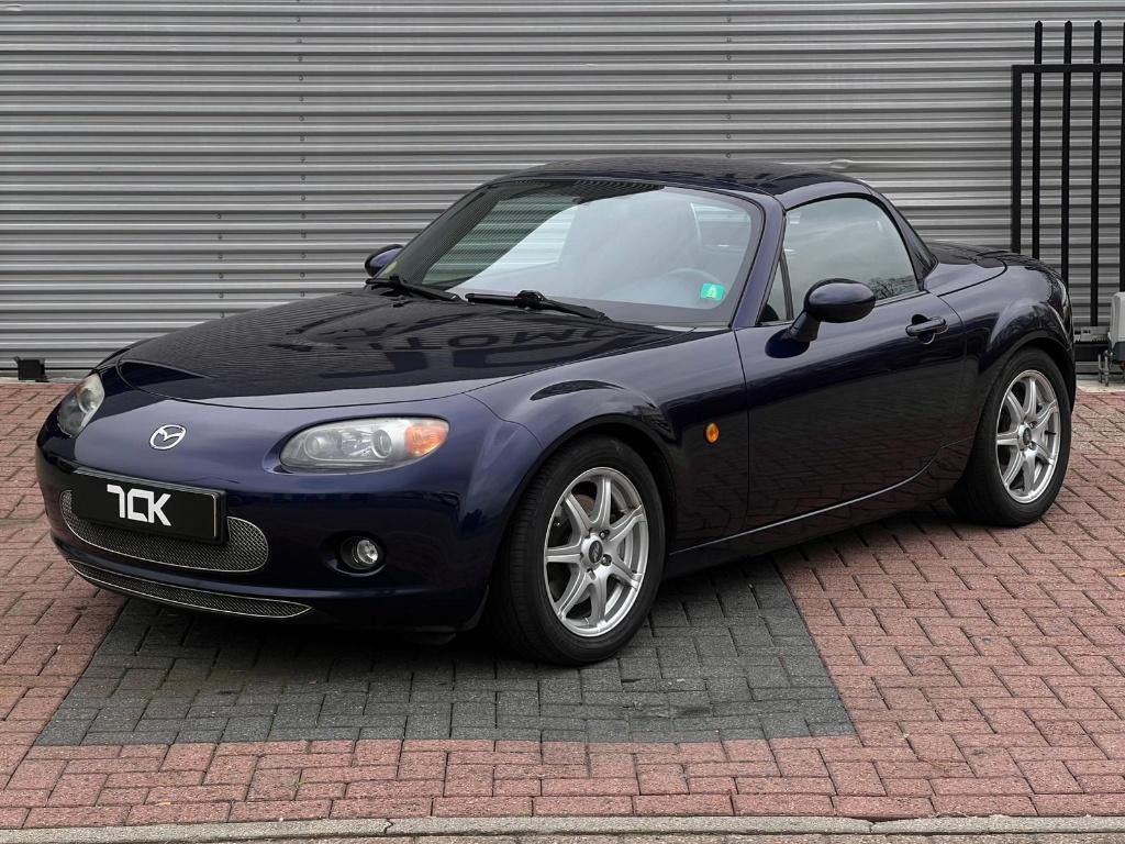 Mazda MX-5 1.8 2007 Blauw | Hardtop | Carplay | Cruise, Voorwielaandrijving, Stof, 4 cilinders, Cabriolet