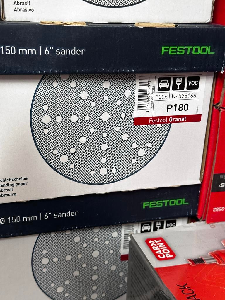 Festool Granat Schuurpapier P180 - 150mm (100 stuks), Ophalen of Verzenden, Nieuw, Overige typen