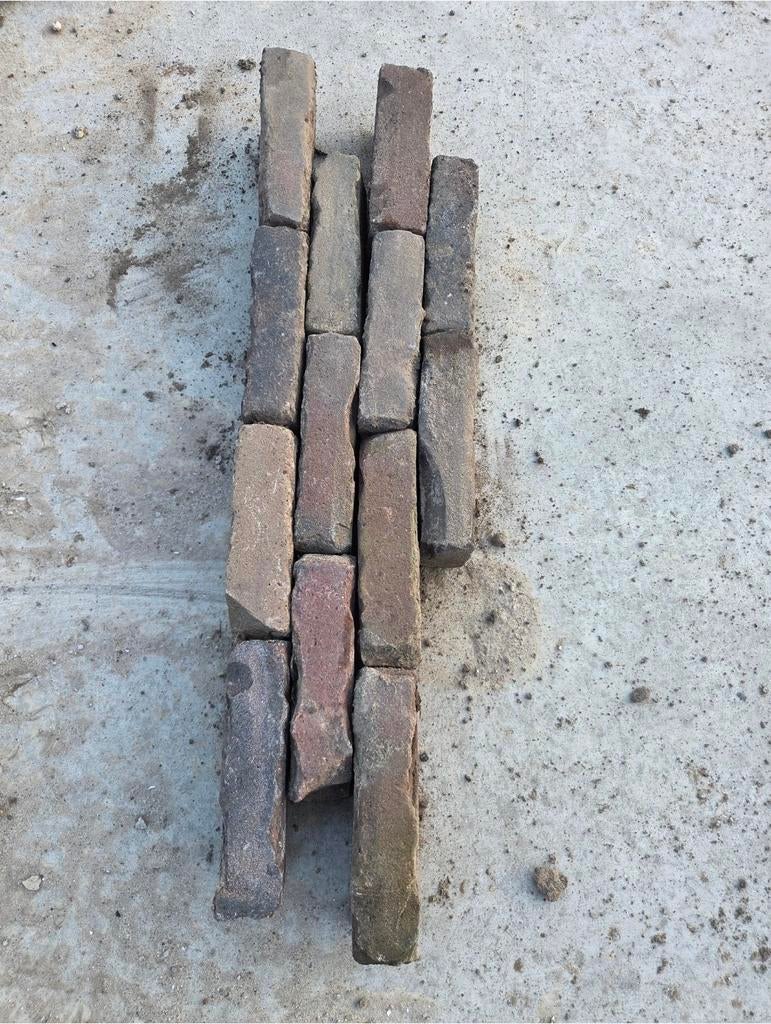 Gebruikt hardgebaken klinkertjes Diverse Kleuren +/- €15,-M2, Ophalen, Overige materialen, Gebruikt, Klinkers