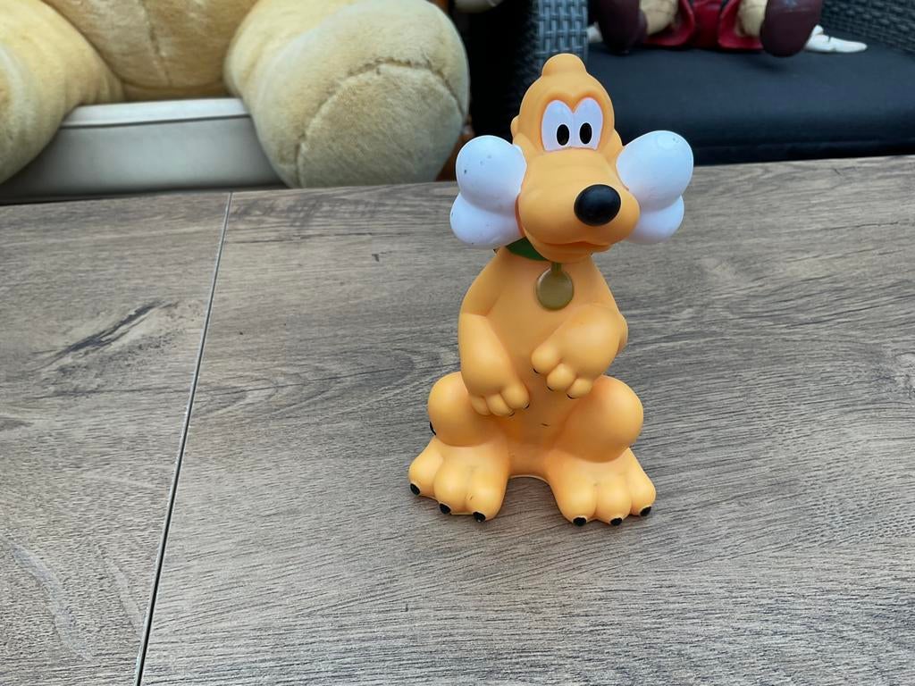 Gebruikt, niet kapot, vintage Disney Pluto figuurtje, Ophalen, Goofy of Pluto, Gebruikt, Beeldje of Figuurtje