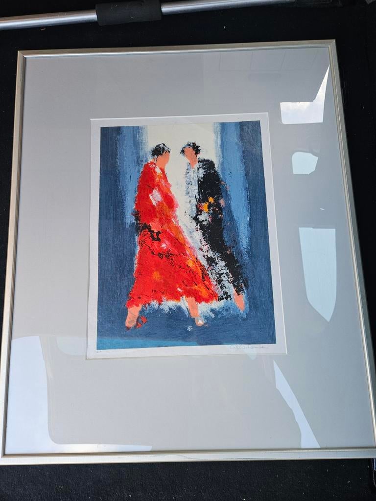 Wil willemsen red dress zeefdruk, Ophalen of Verzenden