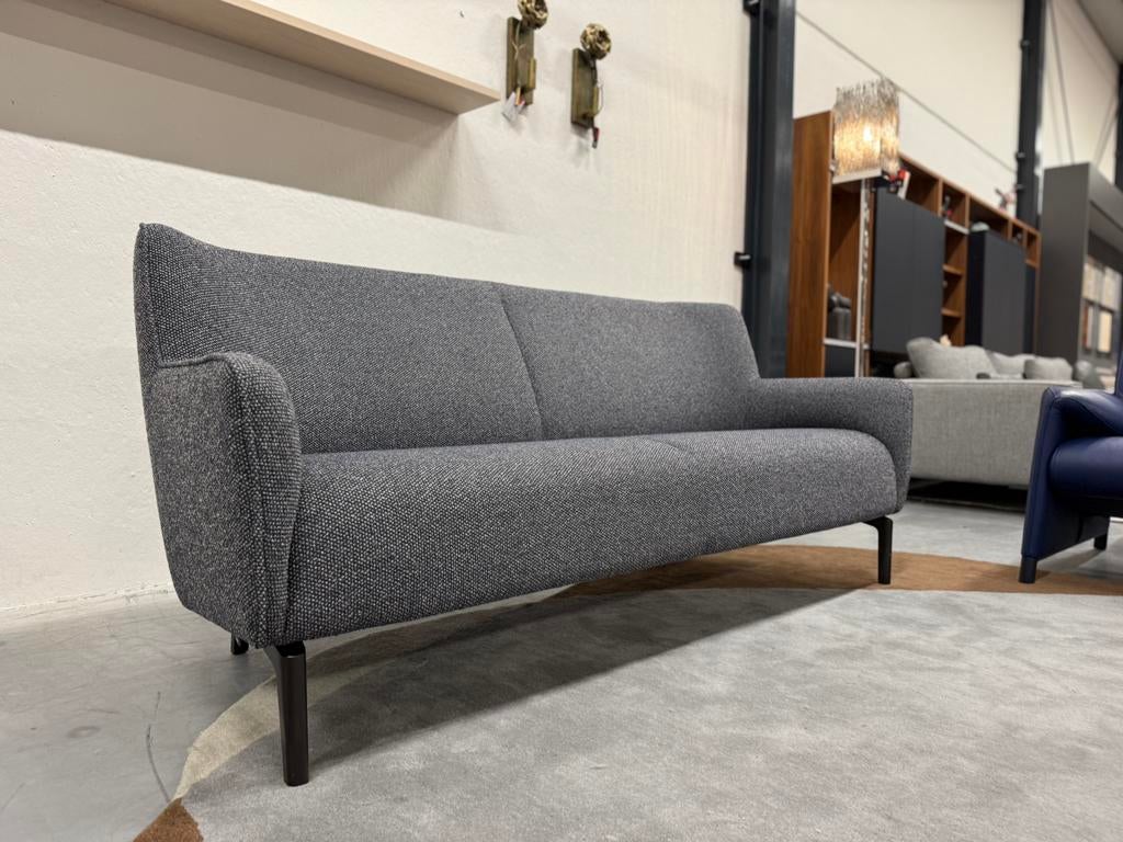 Nieuwstaat Evidence Santosa Bank 3 zits Hoog Monza Melange, Evidence, Pode Leolux, Driepersoons, 75 tot 100 cm