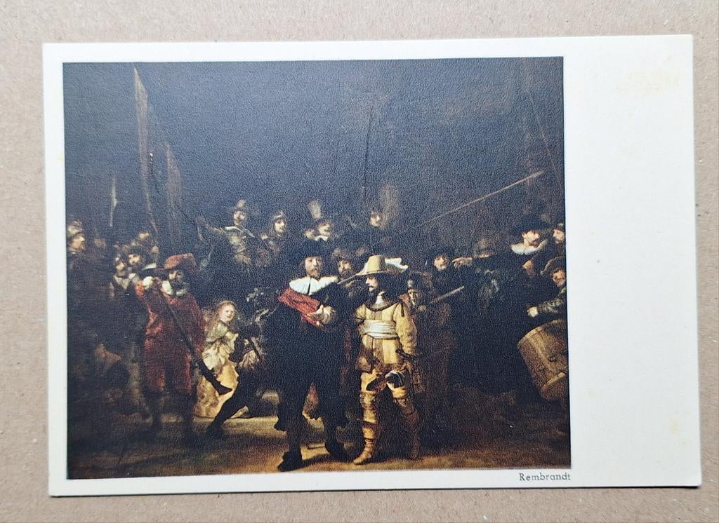 Rembrandt - Nachtwacht (K 1676 ), Ophalen of Verzenden, 1960 tot 1980, Ongelopen, Overige thema's